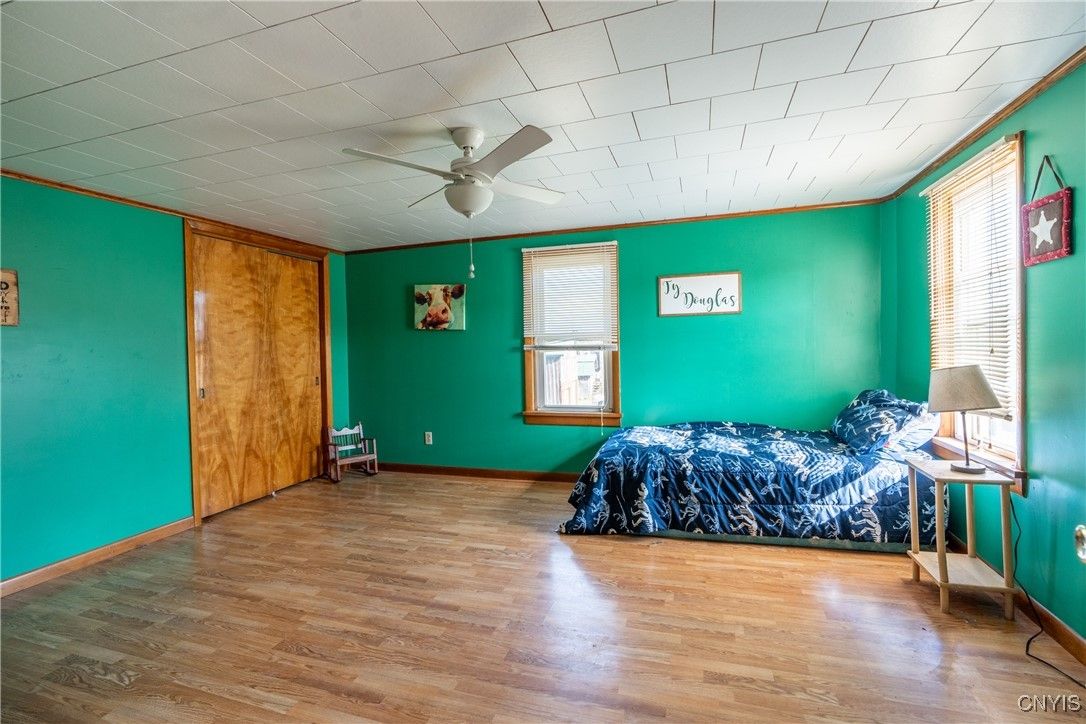 Bedroom, Empty room, Interior, Wood Texture Flooring