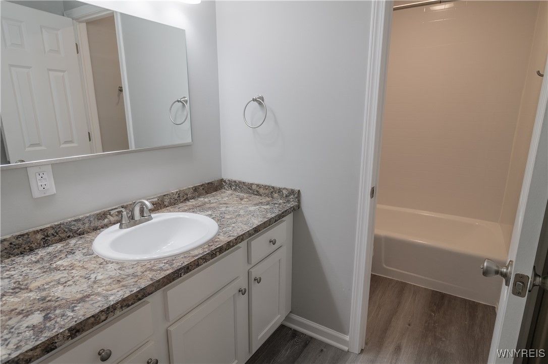 Bathroom, Interior, Wood Texture Flooring