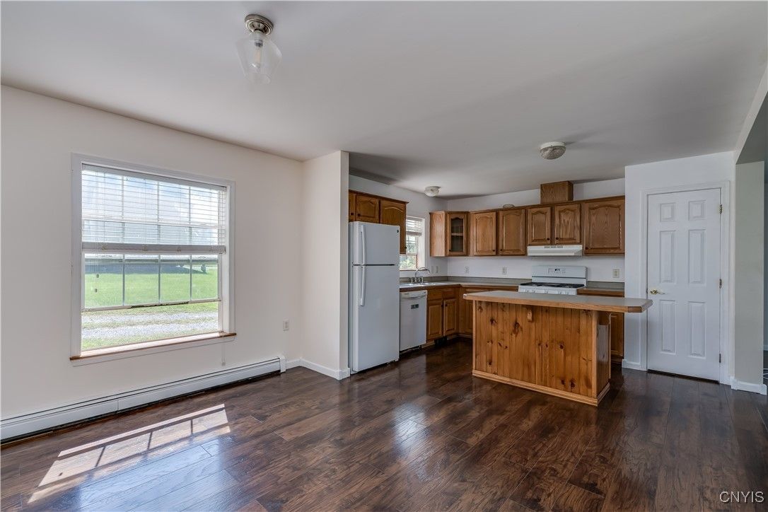 Interior, Kitchen, Wood Texture Flooring