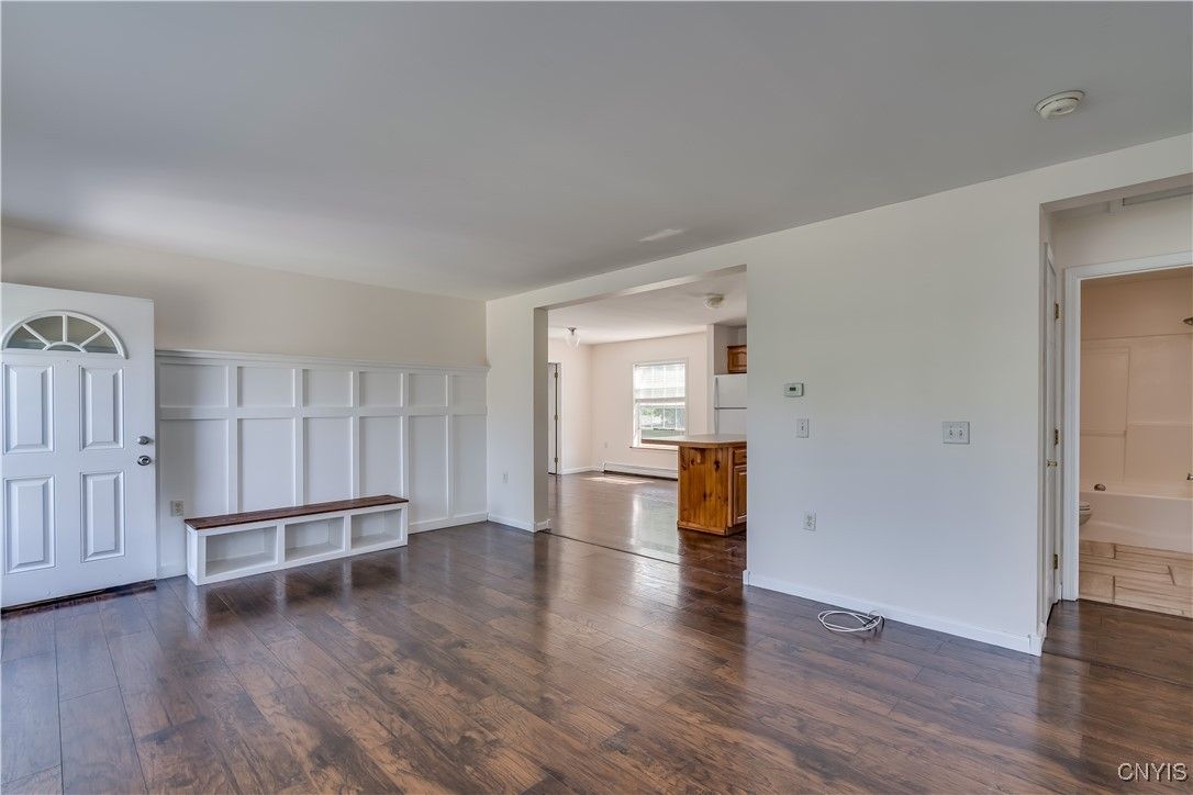Empty room, Interior, Wood Texture Flooring