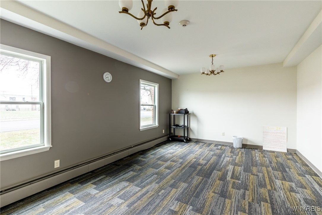 Chandelier, Empty room, Interior