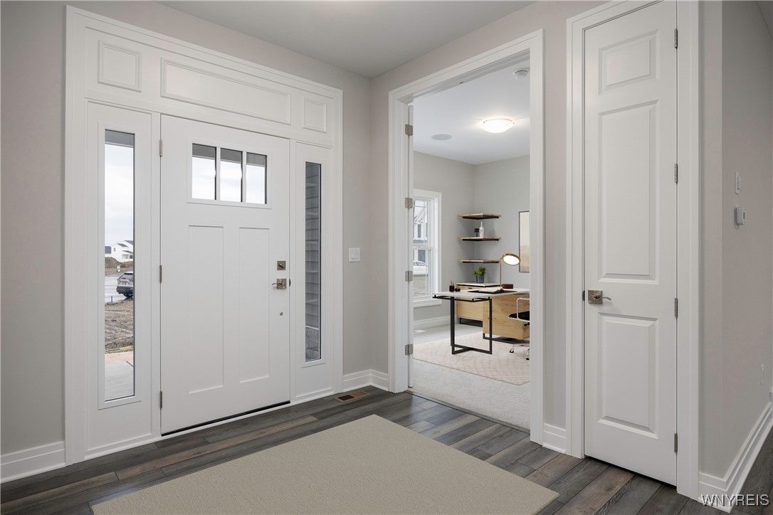Home Office, Interior, Wood Texture Flooring