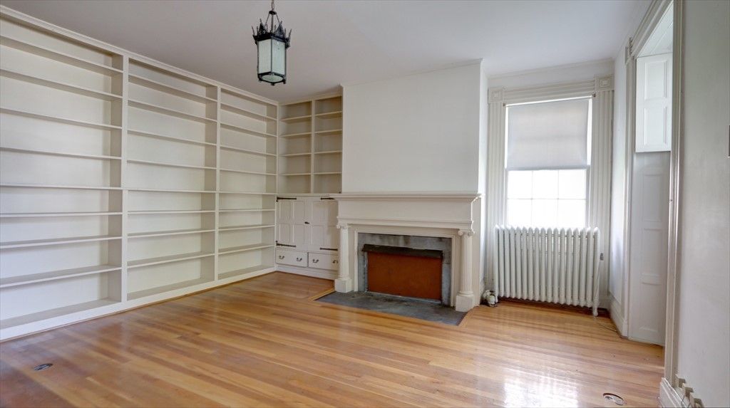 Empty room, Fireplace, Interior, Wood Texture Flooring