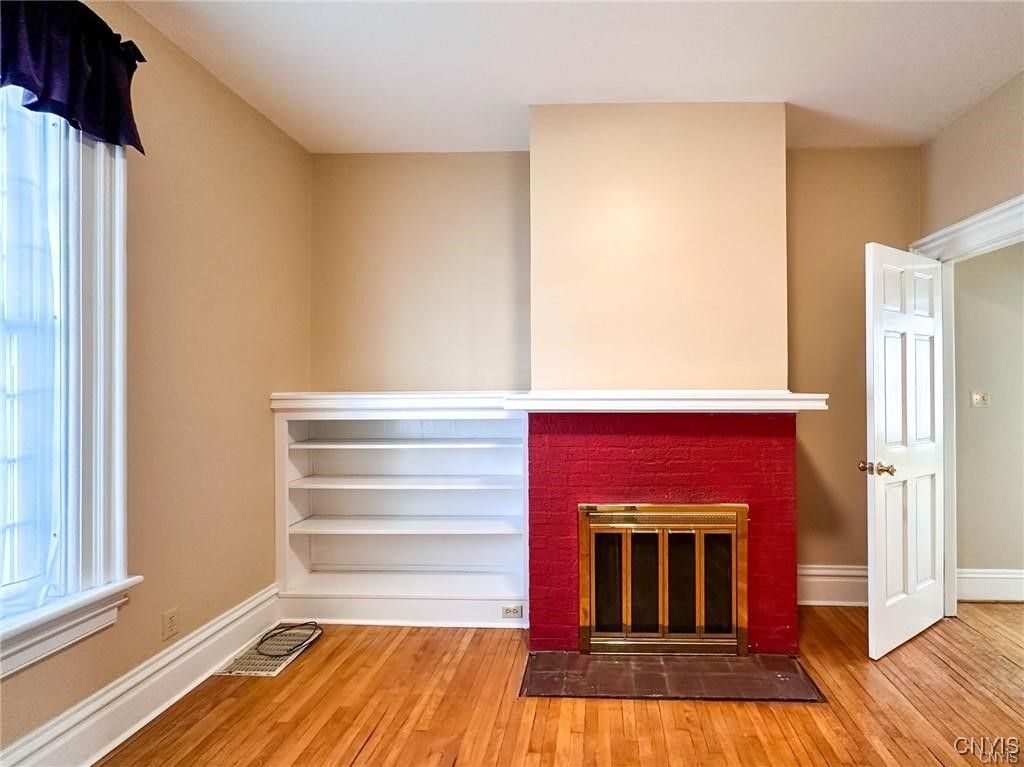 Fireplace, Interior, Wood Texture Flooring