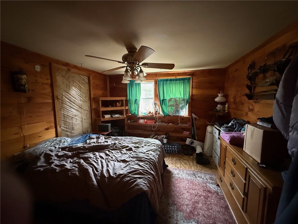 Bedroom, Interior, Wooden Walls