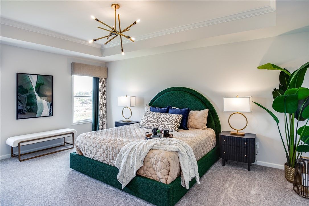 Bedroom, Interior, Pendant Lights