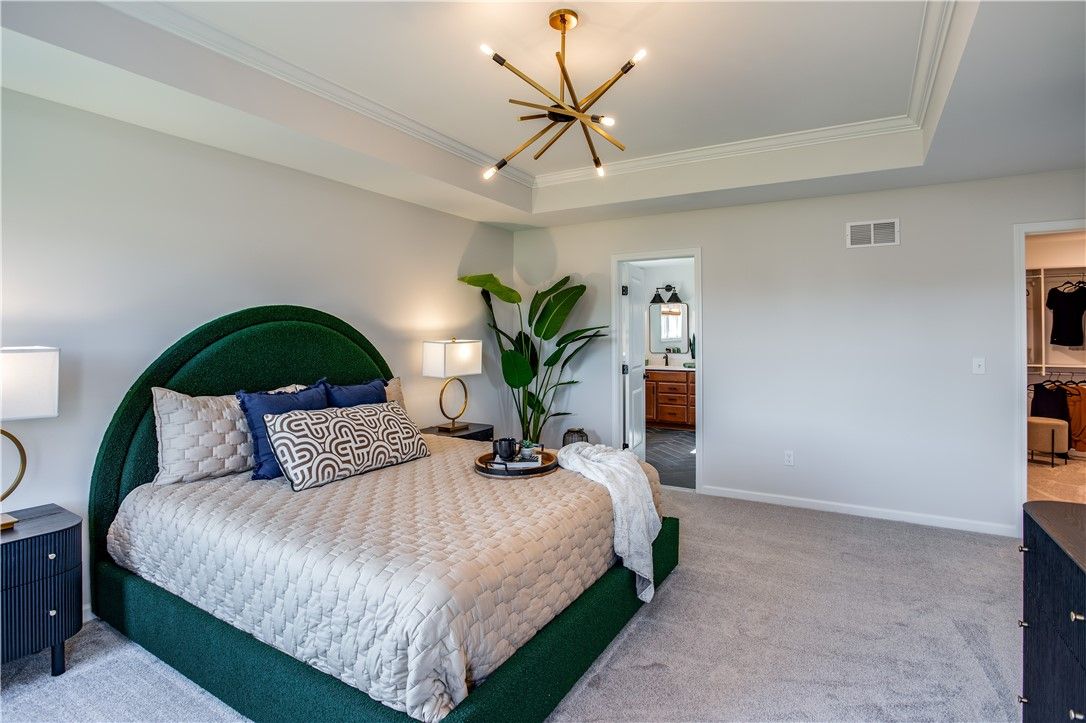 Bedroom, Interior, Pendant Lights