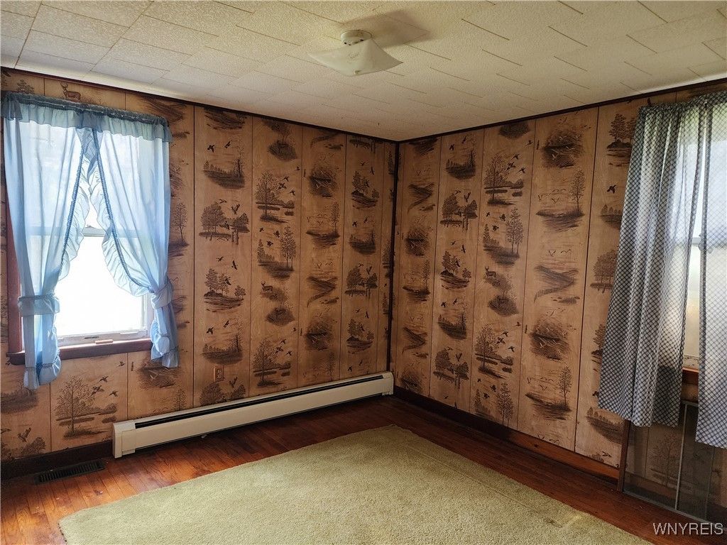 Empty room, Interior, Wood Texture Flooring