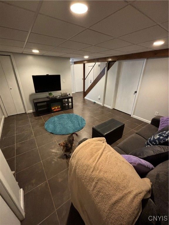 Interior, Living room, Recessed Lighting