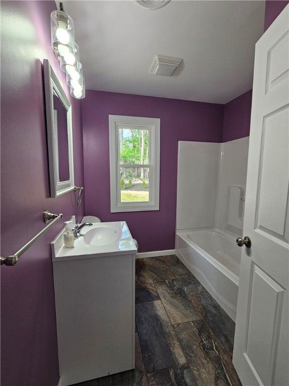 Bathroom, Interior, Wood Texture Flooring
