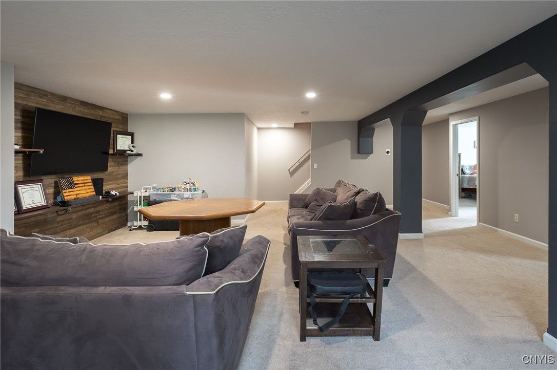 Interior, Living room, Recessed Lighting