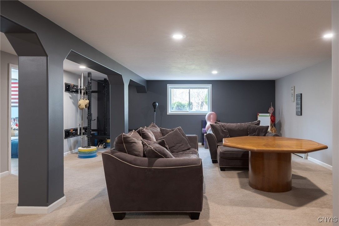 Interior, Living room, Recessed Lighting