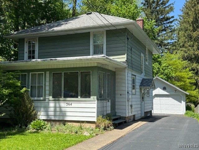 Detached Garage, Exterior, Facade, American Foursquare