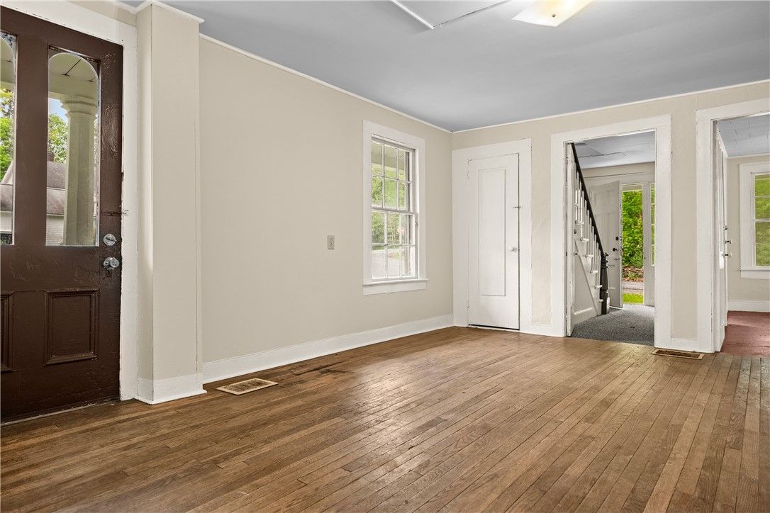 Empty room, Interior, Wood Texture Flooring
