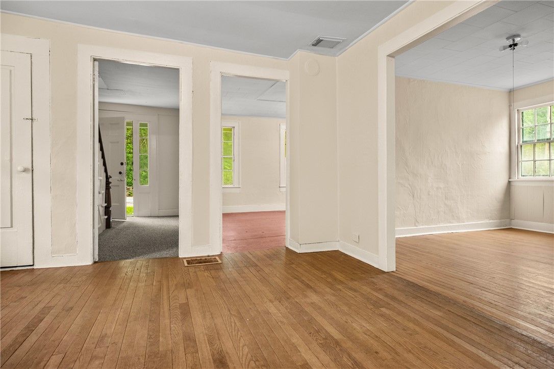 Empty room, Interior, Wood Texture Flooring