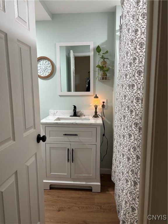 Bathroom, Interior, Wood Texture Flooring