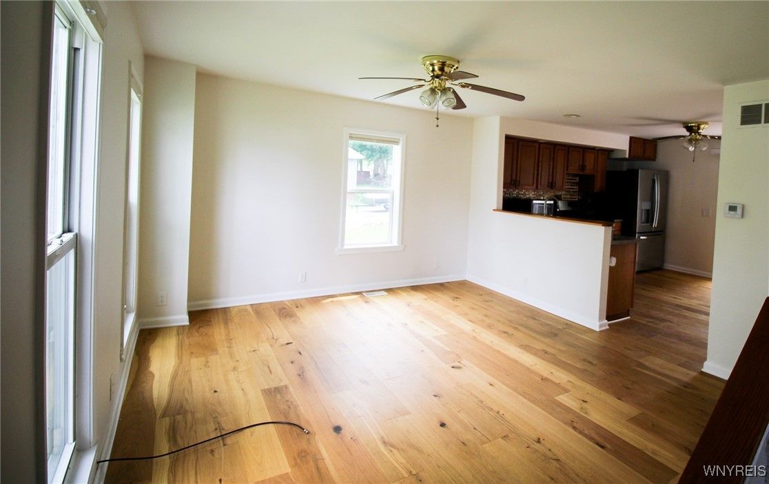 Empty room, Interior, Kitchen, Wood Texture Flooring