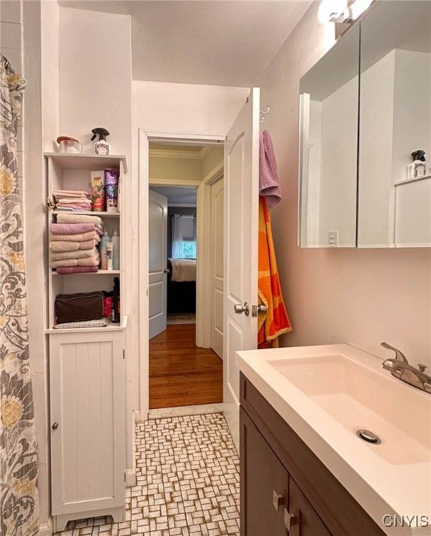 Bathroom, Interior, Wood Texture Flooring