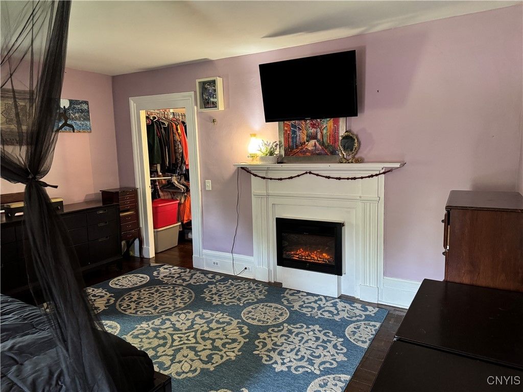 Fireplace, Interior, Wood Texture Flooring