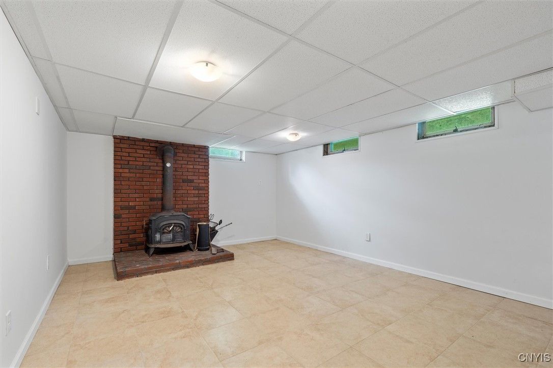 Empty room, Fireplace, Interior, Stone Walls