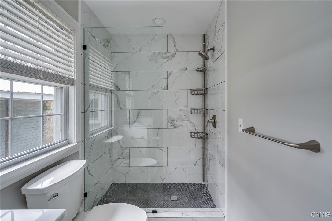 Bathroom, Glass Shower, Interior, Marble Walls