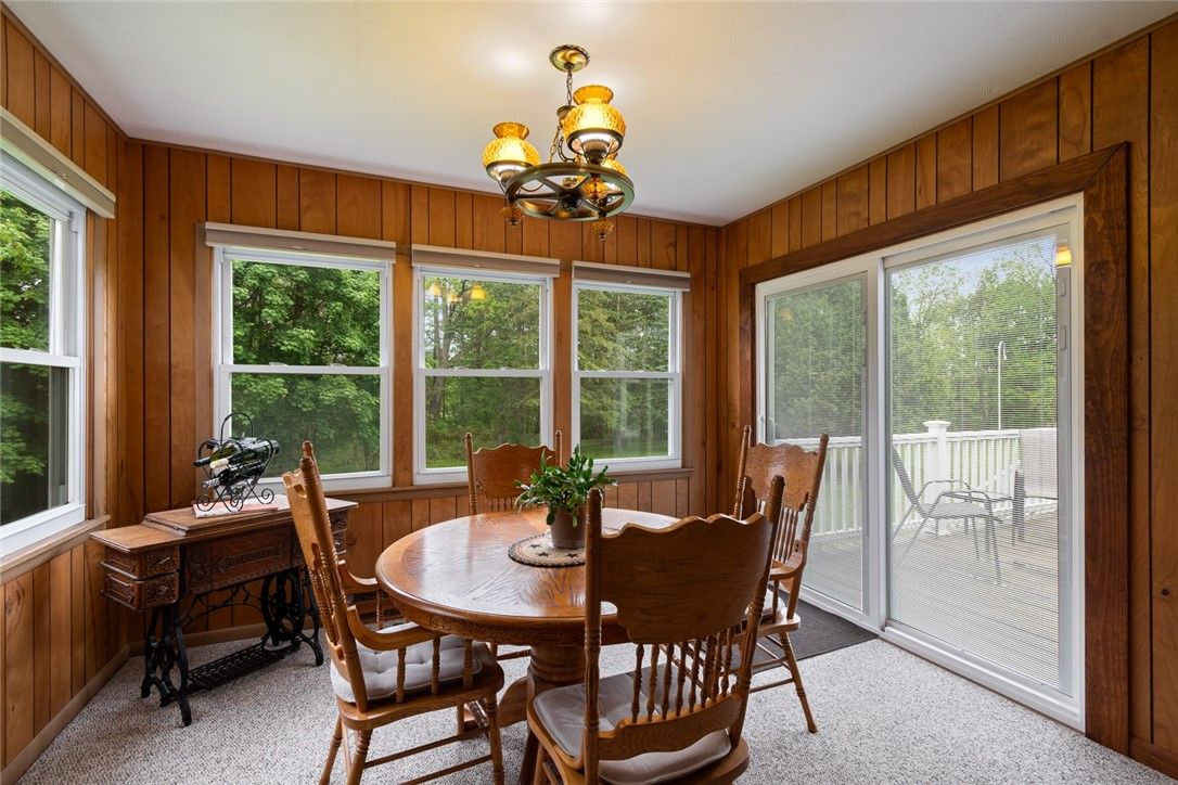 Chandelier, Dining room, Interior, Wooden Walls