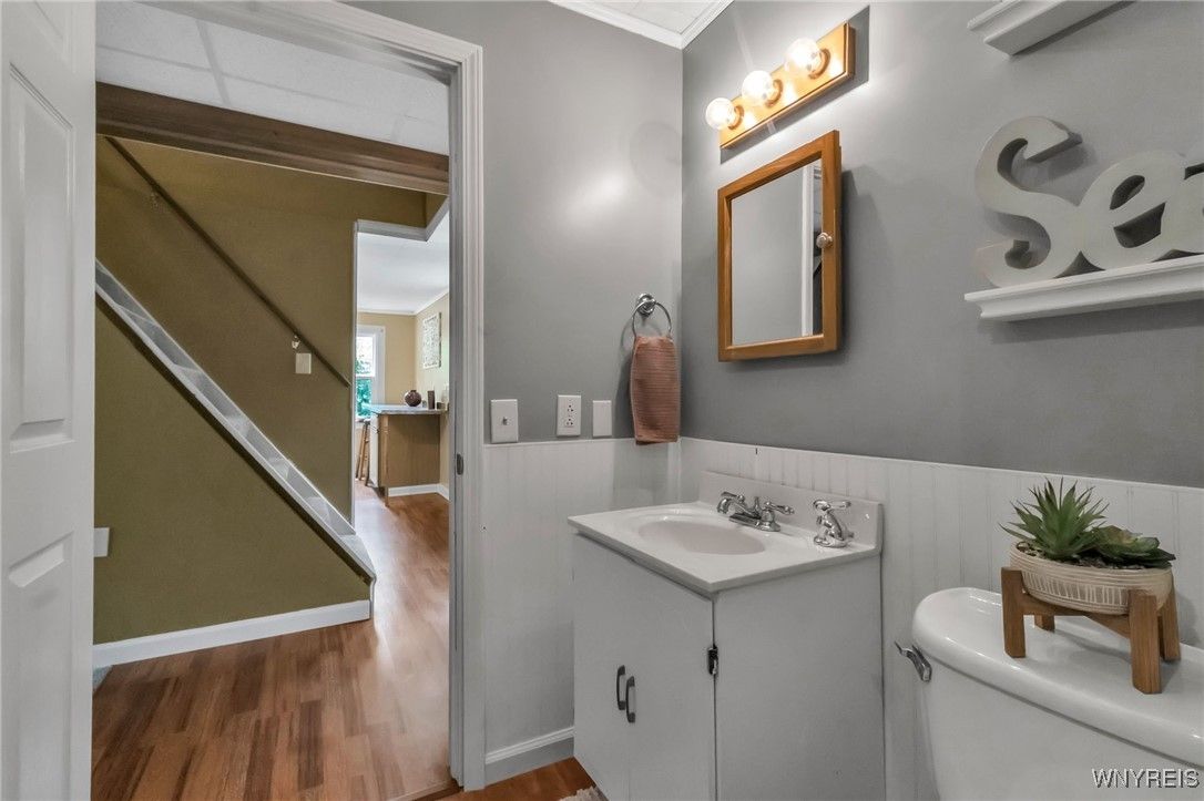 Bathroom, Interior, Wood Texture Flooring