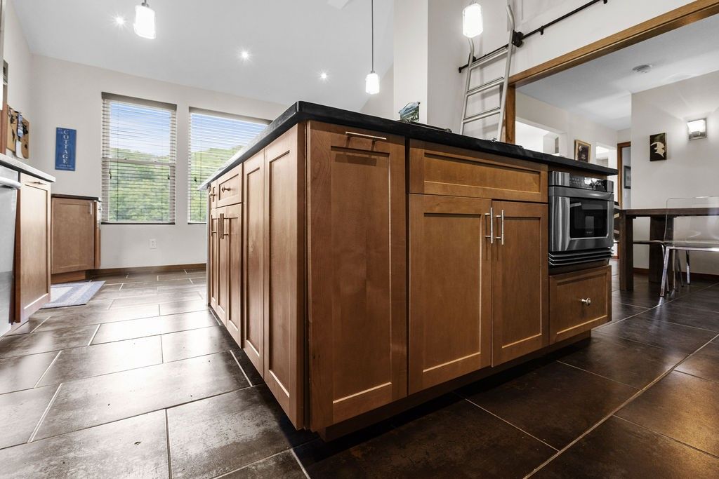 Interior, Kitchen, Pendant Lights, Recessed Lighting, Stainless Steel Appliances