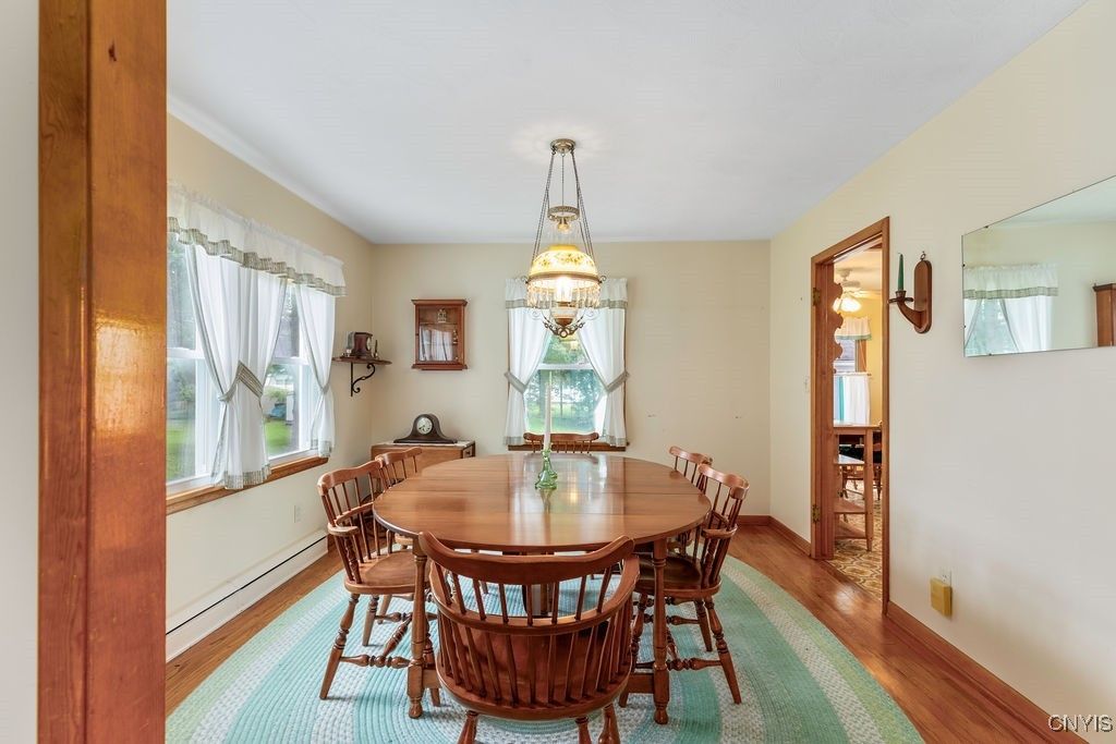Dining room, Interior, Wood Texture Flooring