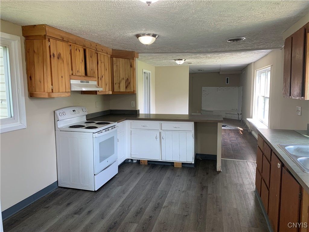 Interior, Kitchen, Wood Texture Flooring
