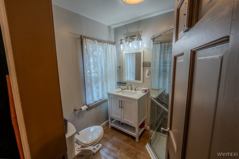 Bathroom, Interior, Wood Texture Flooring