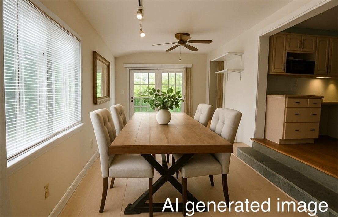 Dining room, Interior, Wood Texture Flooring