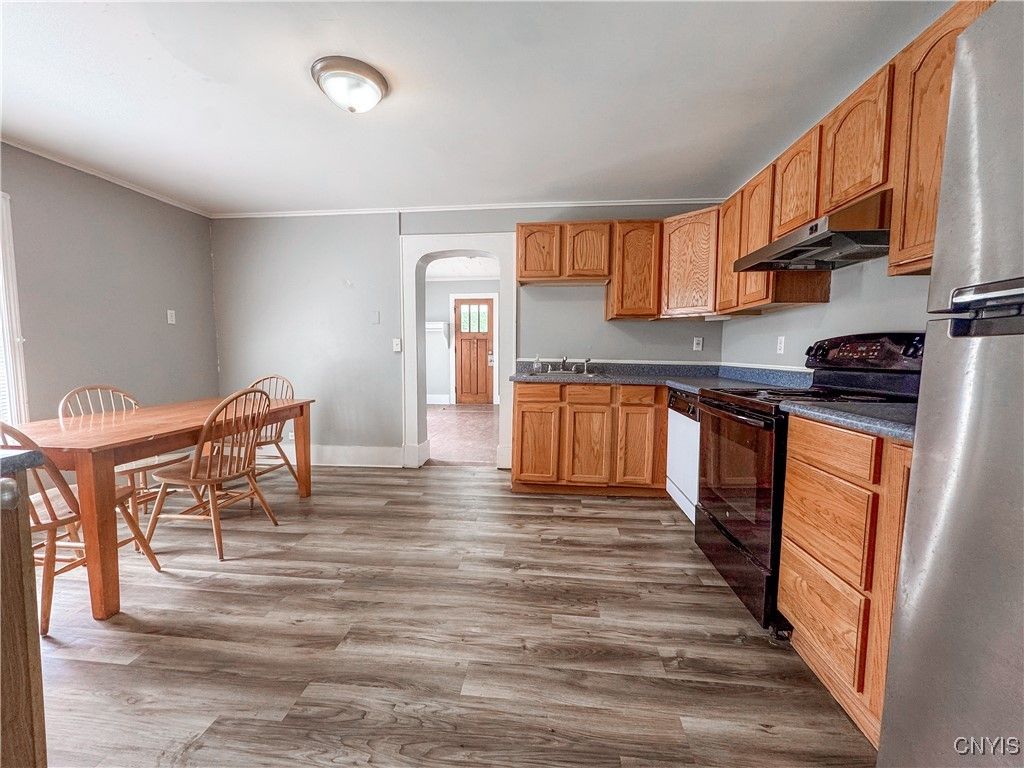 Dining room, Interior, Kitchen, Wood Texture Flooring
