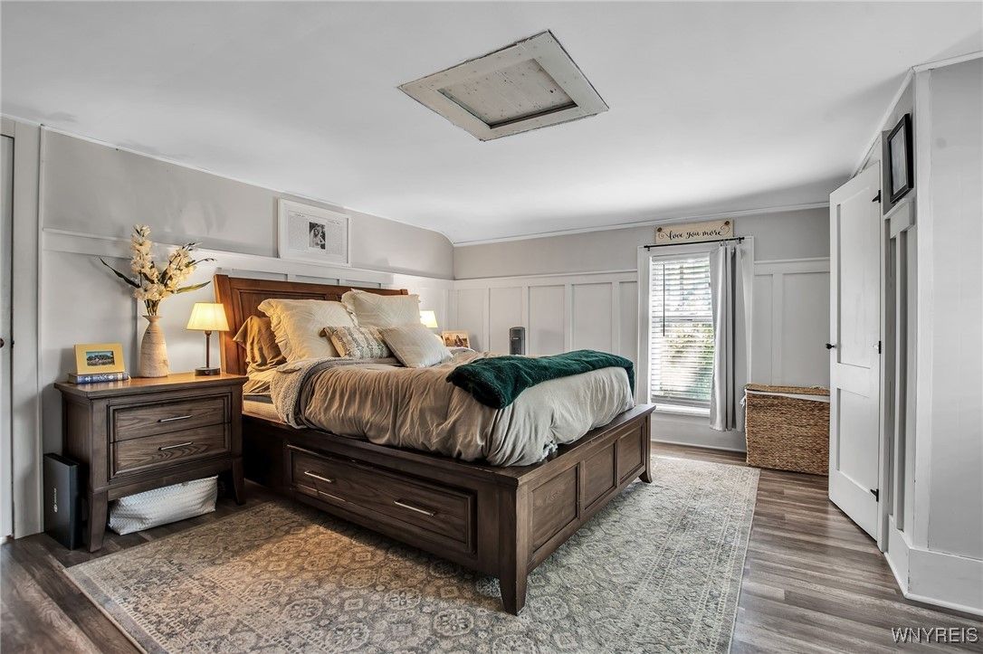 Bedroom, Interior, Wood Texture Flooring