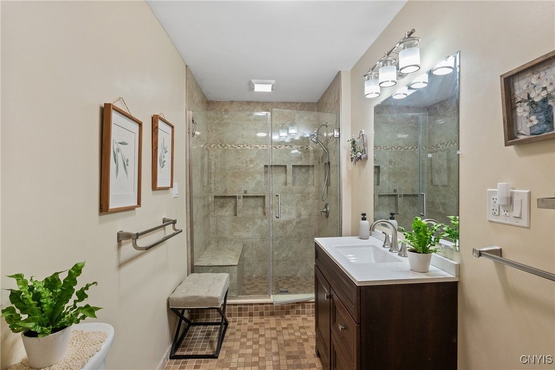Bathroom, Glass Shower, Interior