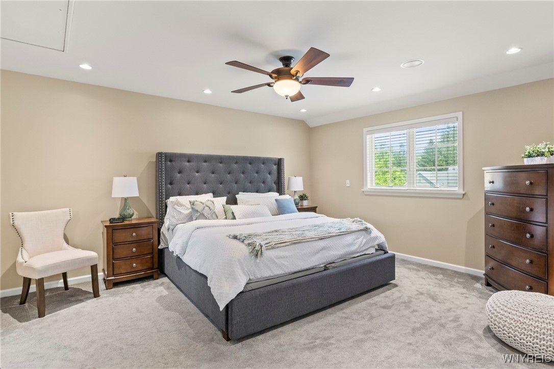Bedroom, Interior, Recessed Lighting