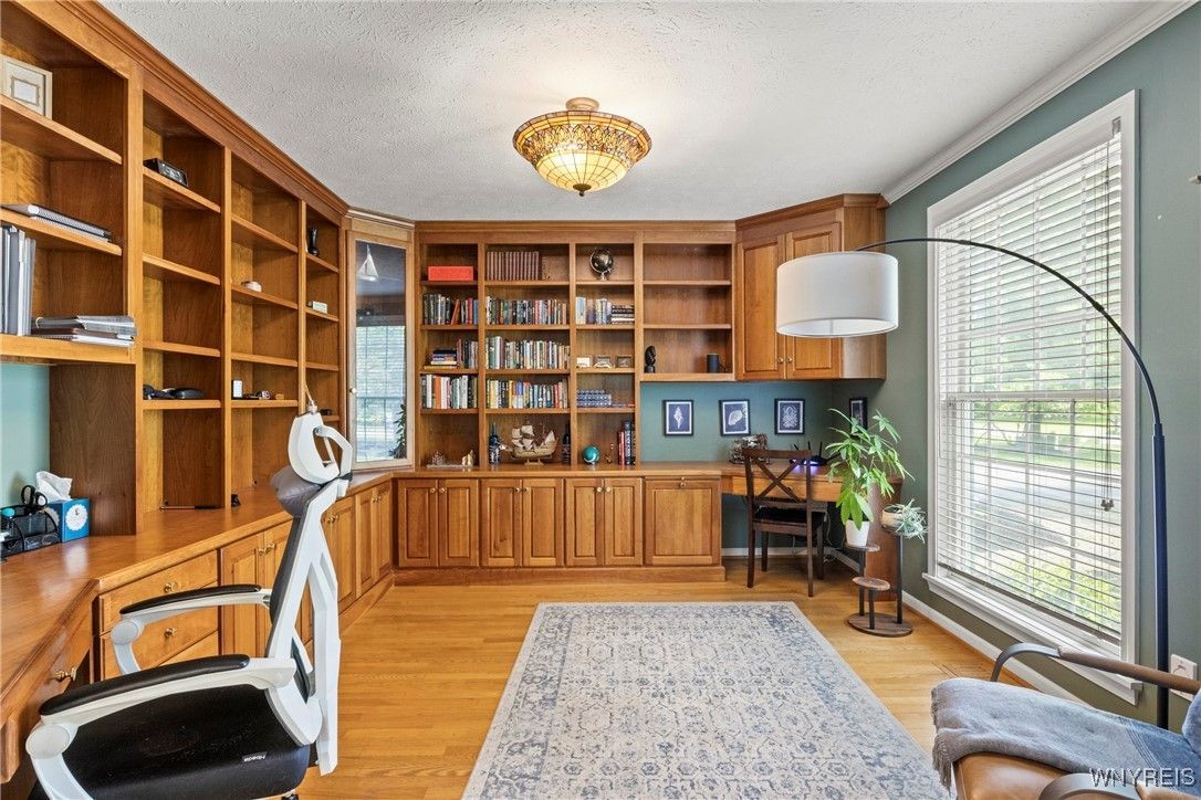 Home Office, Interior, Wood Texture Flooring