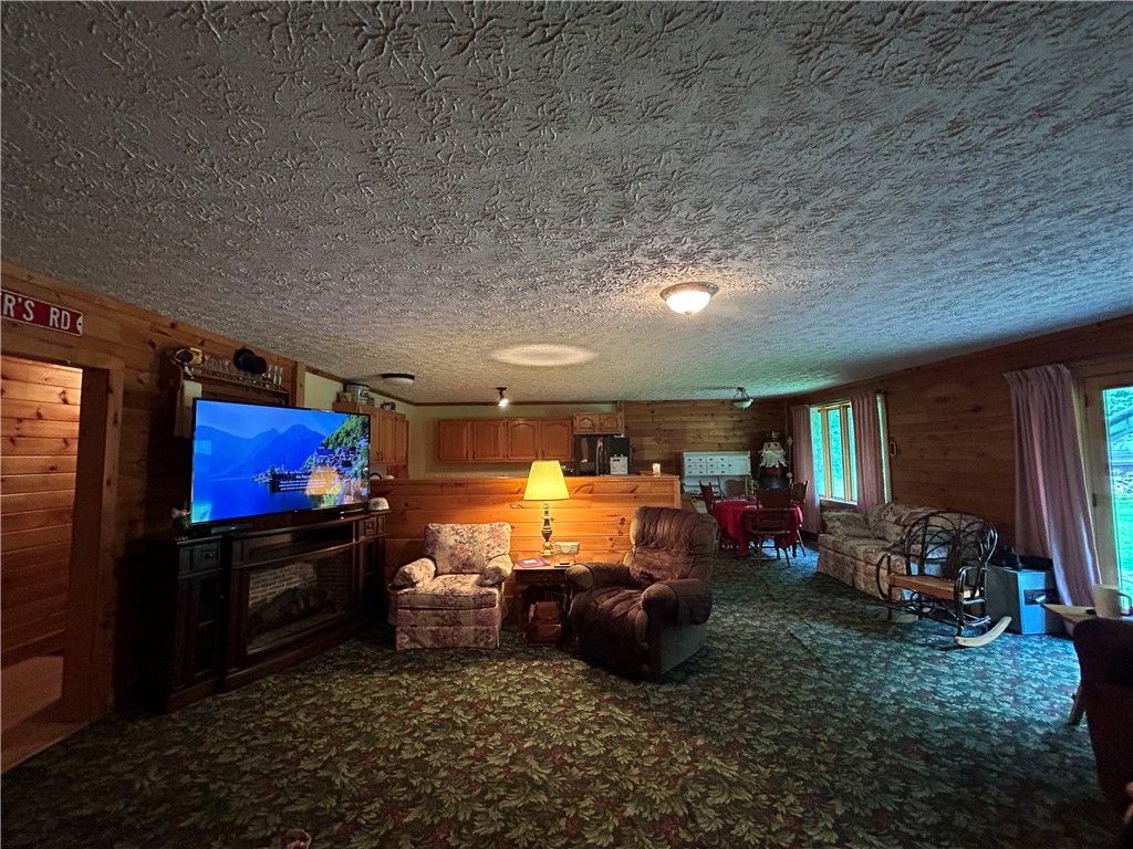 Interior, Living room, Wooden Walls