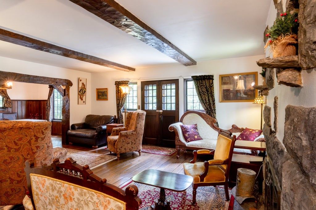 Interior, Living room, Piano, Wooden Beams, Wood Texture Flooring