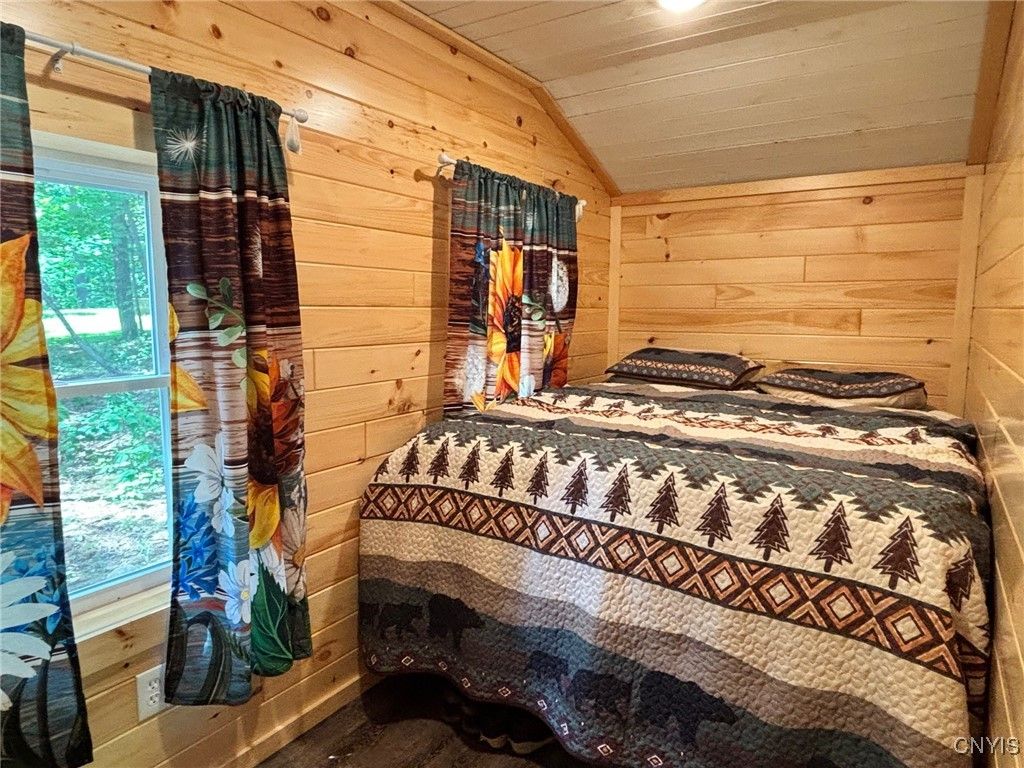 Bedroom, Interior, Wooden Walls