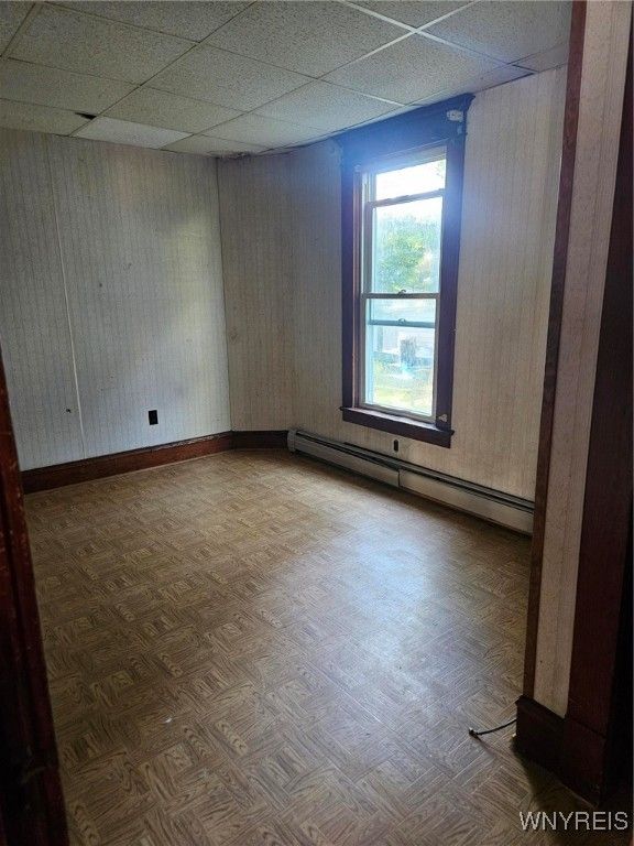 Empty room, Interior, Wood Texture Flooring
