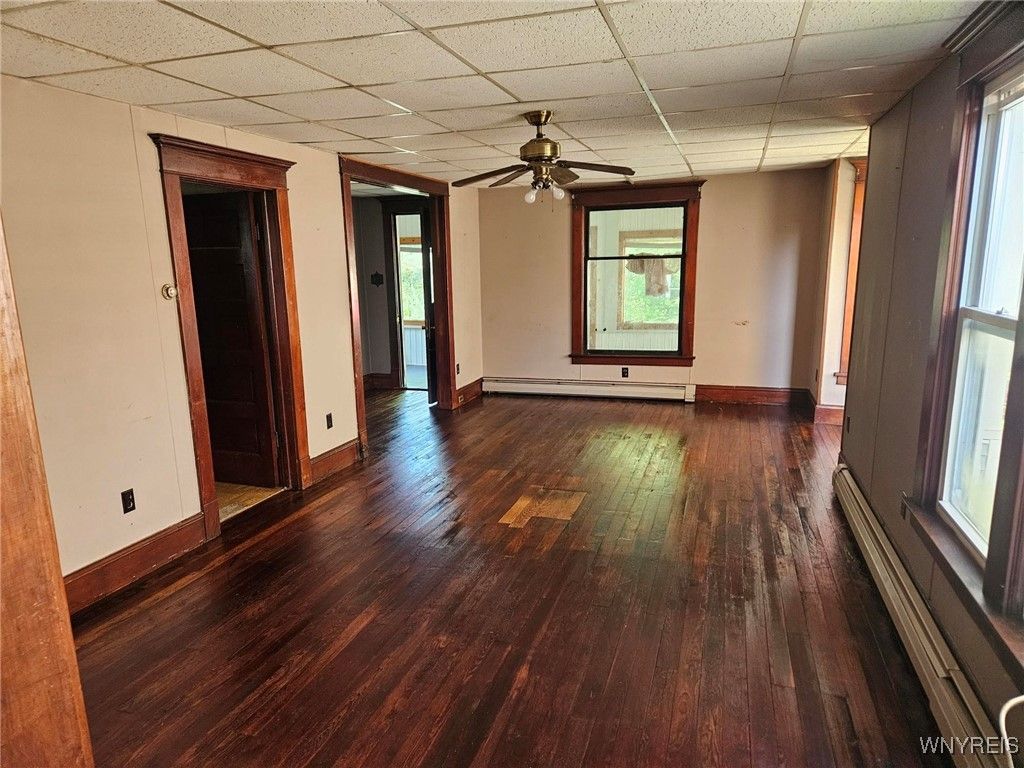 Empty room, Interior, Wood Texture Flooring