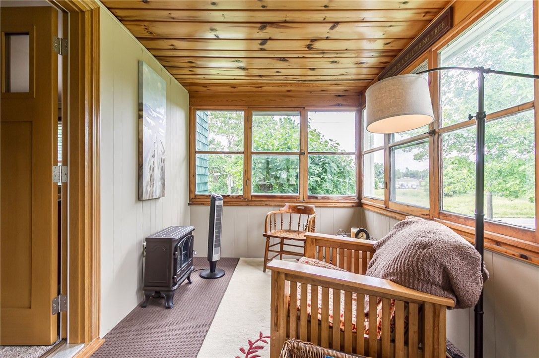 Fireplace, Interior, Sun Room, Wooden Ceilings