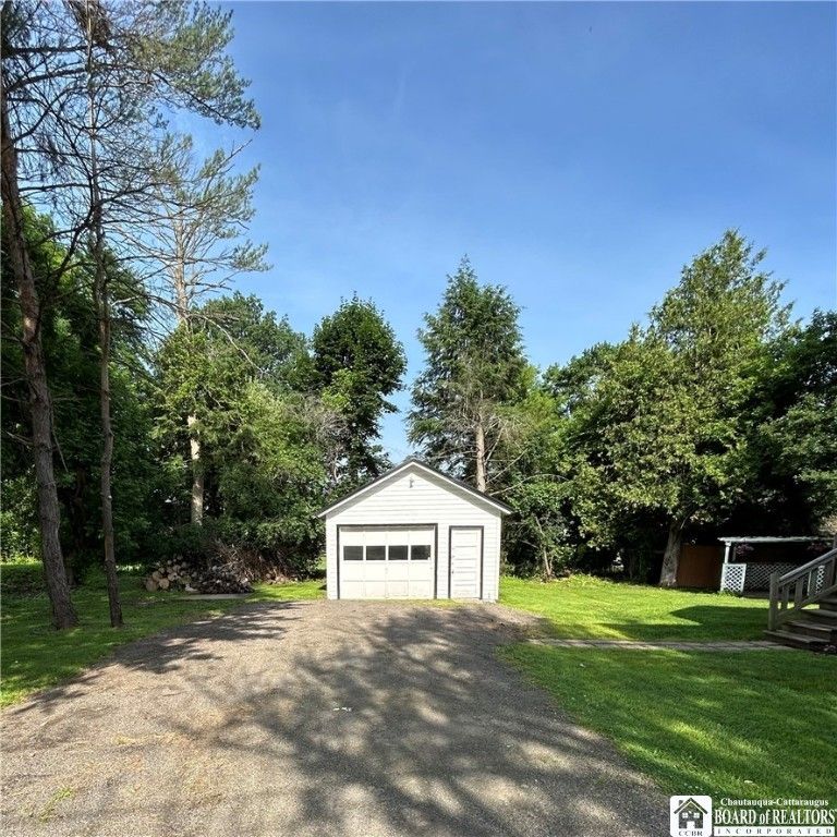 Backyard, Detached Garage, Exterior