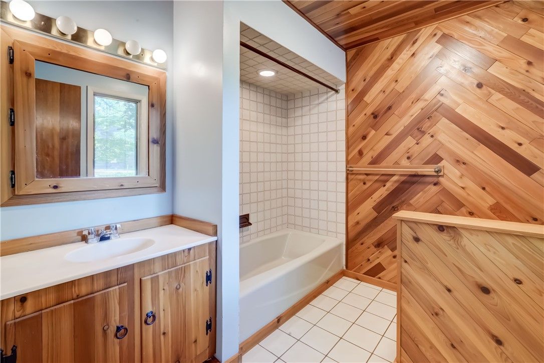 Bathroom, Interior, Wooden Walls