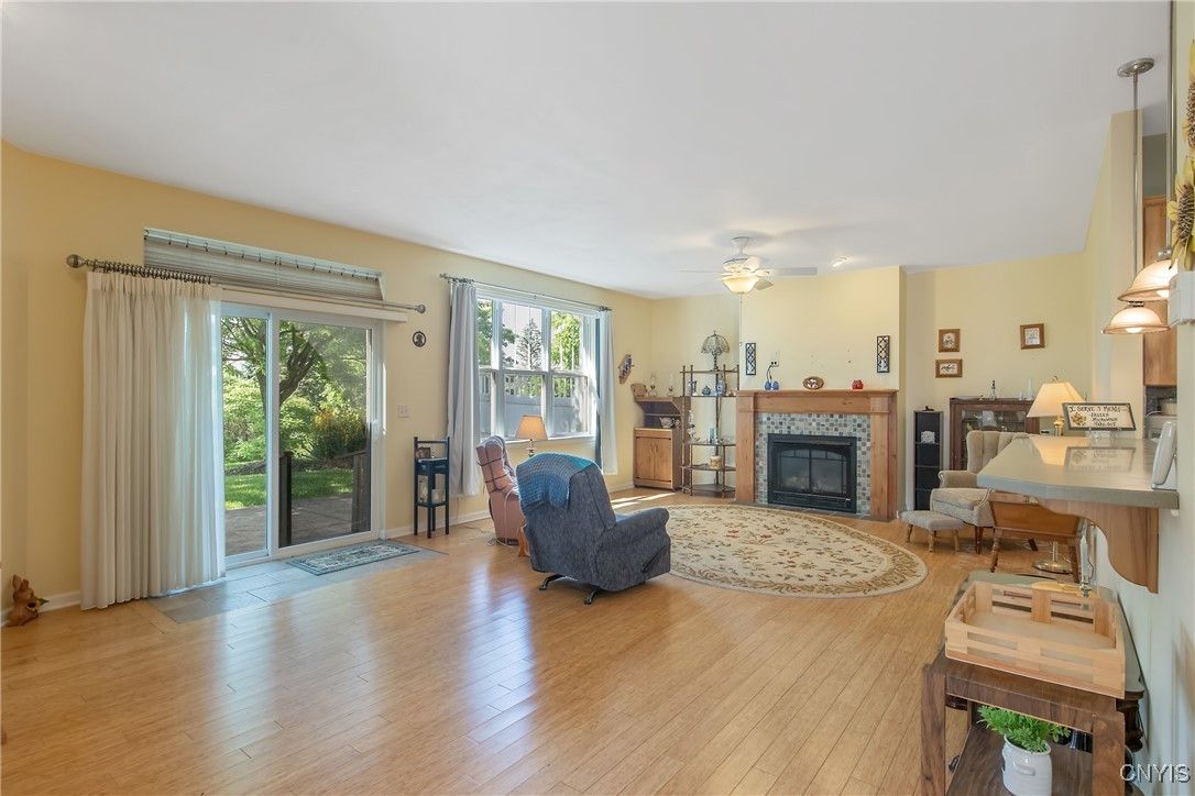 Fireplace, Interior, Wood Texture Flooring