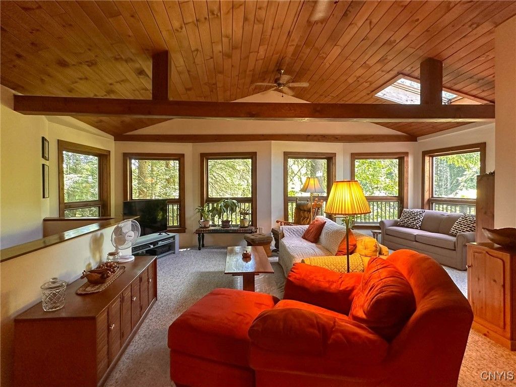 Interior, Living room, Wooden Ceilings
