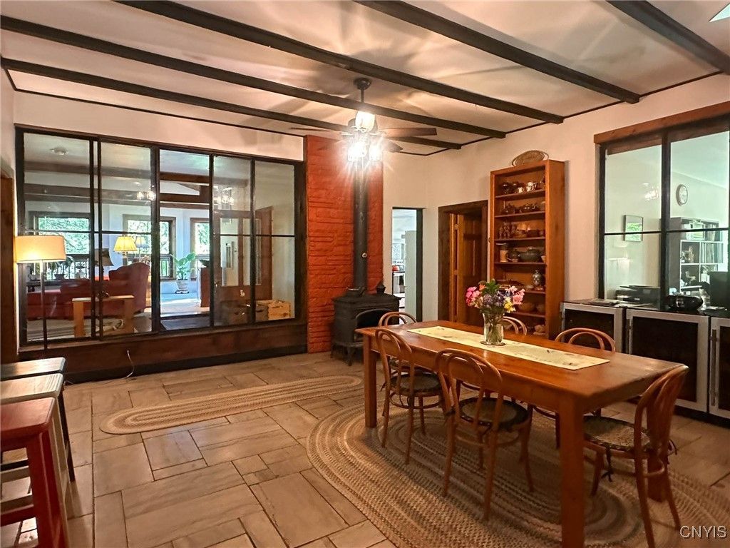 Dining room, Interior, Wood Texture Flooring