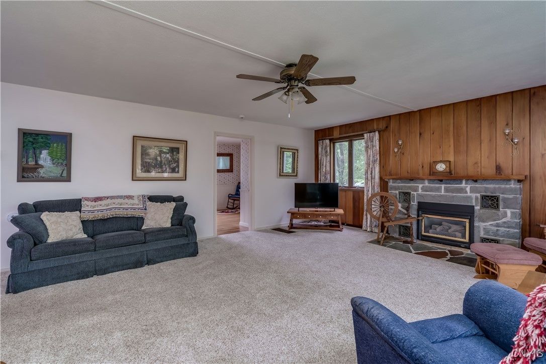 Fireplace, Interior, Living room, Wooden Walls