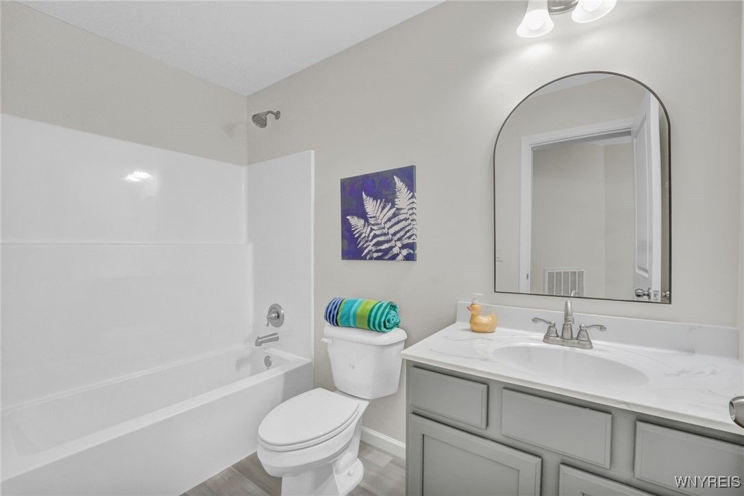 Bathroom, Interior, Wood Texture Flooring